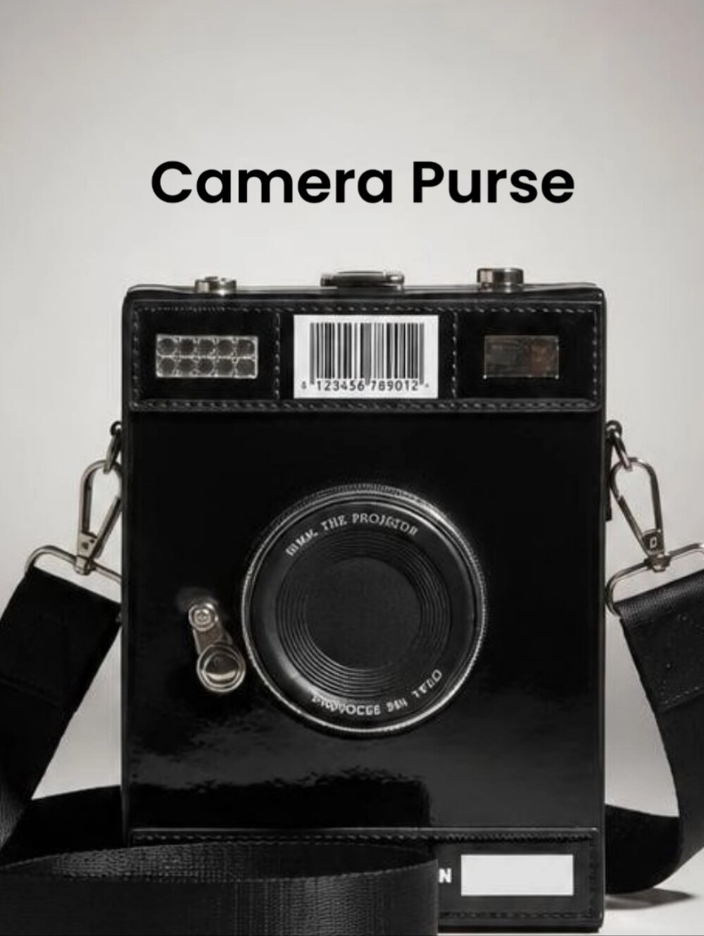 Vintage Box Camera Novelty Crossbody Purse Bag - Excellent Condition